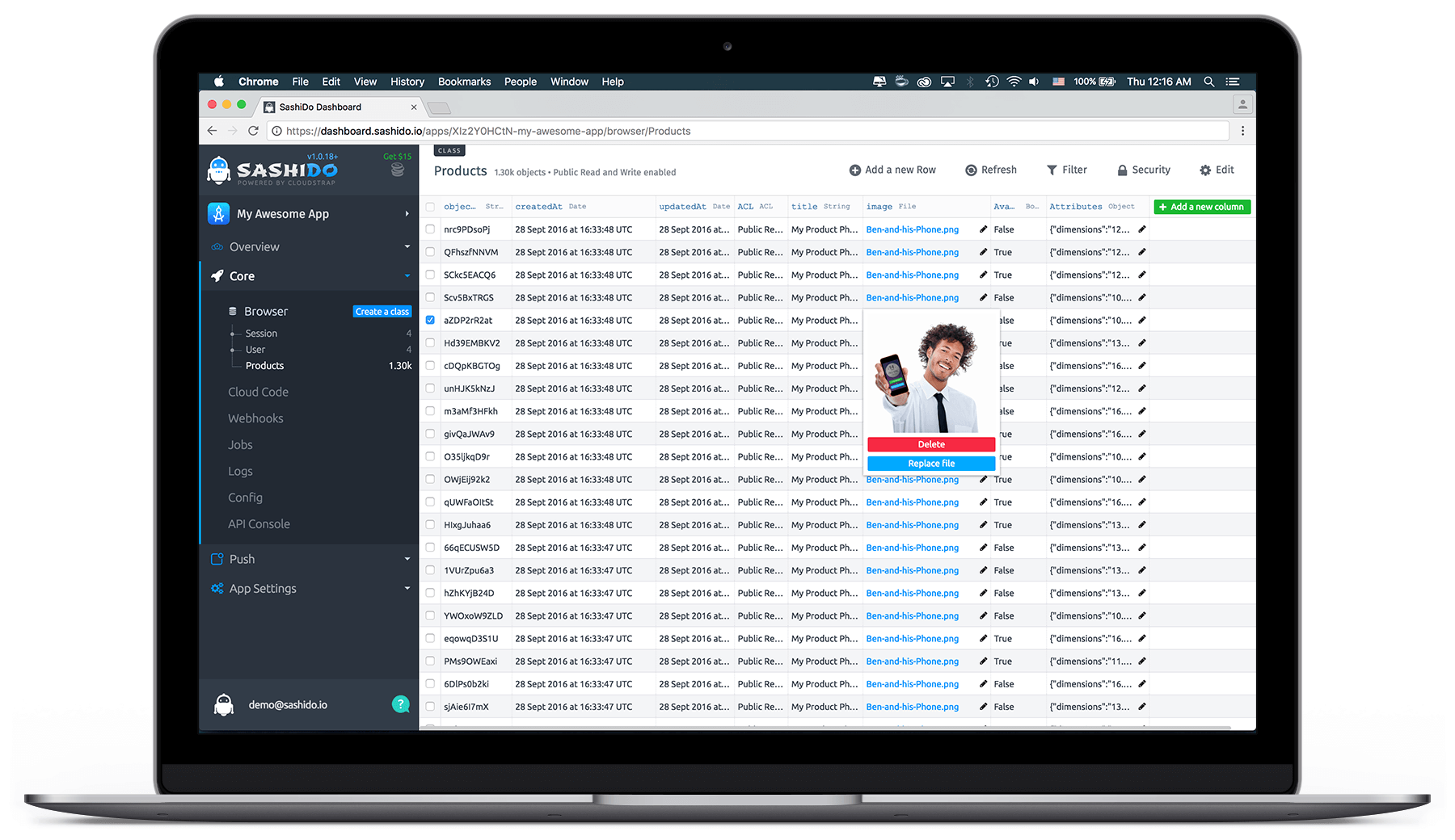 Images & Files - add, delete, replace a file