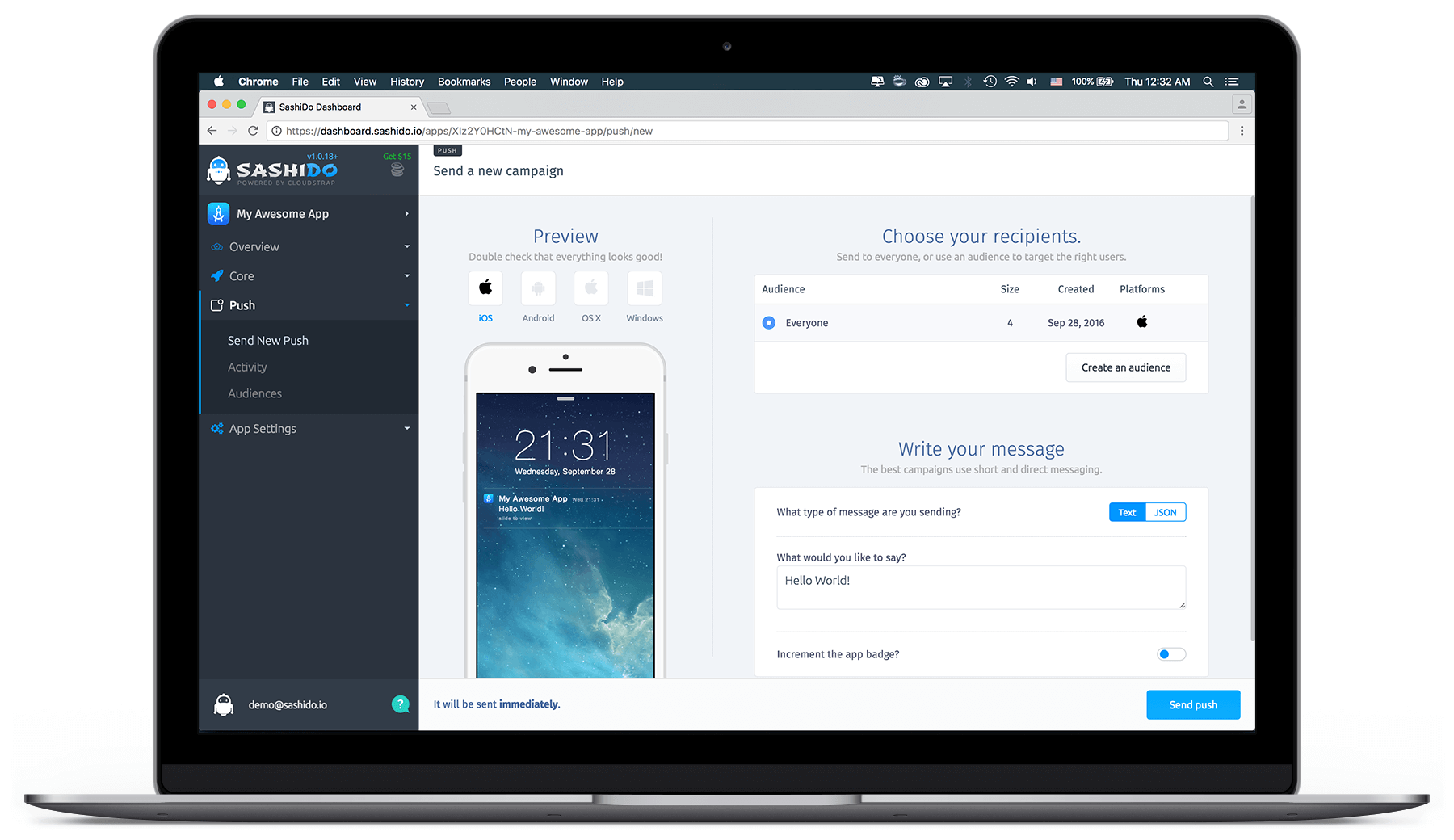 Push Notifications - iOS, Android